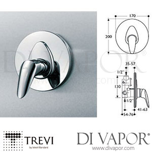 Trevi Ceramix Alto Single Lever Built-in Shower Valve Spare Parts - IDL DV 337